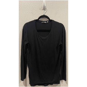ATHLETA Black Long Sleeve Blouse